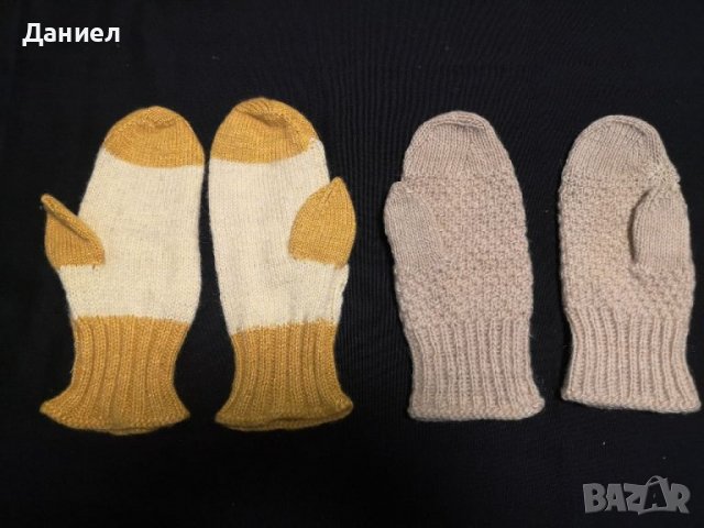 Два комплекта плетени ръкавици , снимка 1 - Антикварни и старинни предмети - 39148011