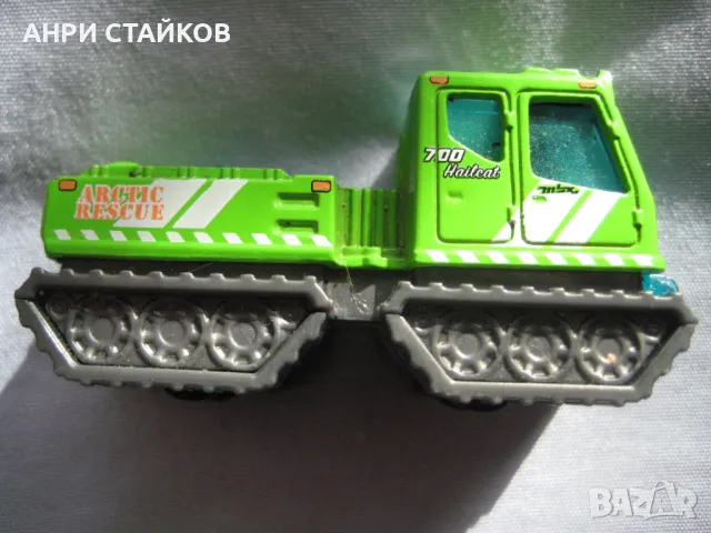 Matchbox 2016 Green Hailcat Arctic Rescue Произведено в Тайланд DVK15 MB1048, снимка 3 - Коли, камиони, мотори, писти - 49517692