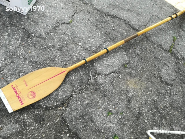 KOBER-ДЪРВЕНО ГРЕБЛO ЗА КАЯК ОТ ДВЕ ЧАСТИ-ВНОС SWISS 0706251844, снимка 3 - Водни спортове - 50585587