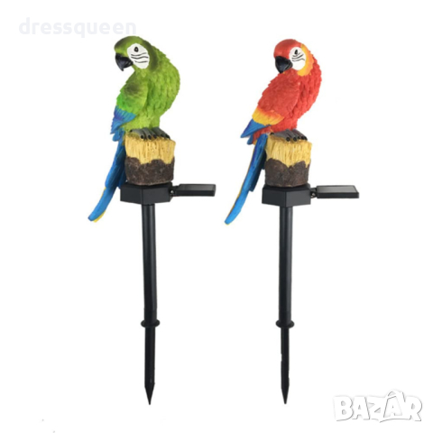 3951 Соларна лампа за градина двор с форма на Папагал, снимка 12 - Соларни лампи - 44566584