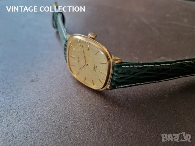 AVIA Швейцарски Мрханичен Чадовник SWISS MADE Позлатен 17 Jewels, снимка 6 - Антикварни и старинни предмети - 47842816