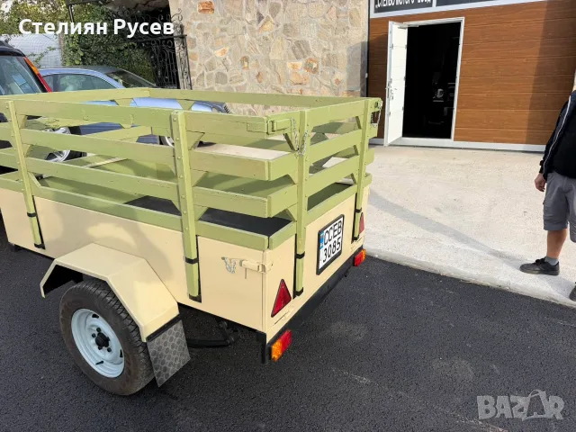 ремарке регистрирано 180/120 см цена 1000 евро   безплатно прехвърляне, нови талони извадени на 14,0, снимка 5 - Ремаркета - 56199804