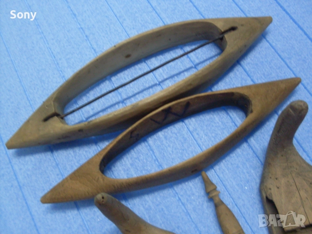 Стари паламарки, совалки, сърп, вретено- комплект., снимка 5 - Антикварни и старинни предмети - 52495897