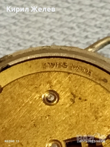 Стар механичен часовник SWISS MADE баланса работи рядък за КОЛЕКЦИЯ 51516, снимка 9 - Антикварни и старинни предмети - 52332858