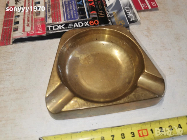 МАСИВЕН ПЕПЕЛНИК-МЕД/МЕСИНГ 2303261700LCHERY1, снимка 14 - Антикварни и старинни предмети - 53948859