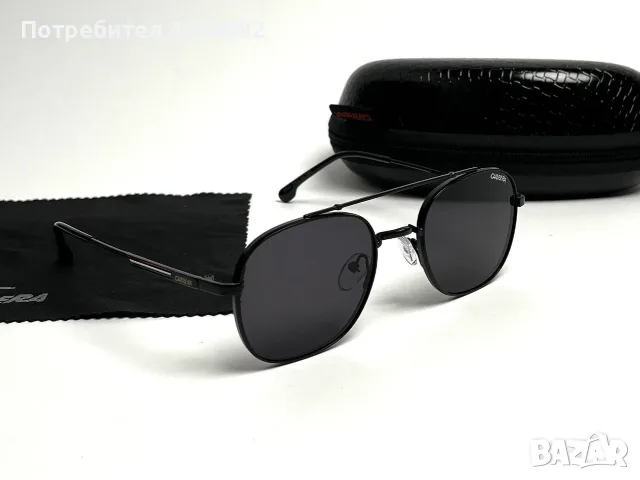 Слънчеви очила Carrera Gold Limited Edition нови, унисекс, черни и златни, снимка 8 - Слънчеви и диоптрични очила - 56161296