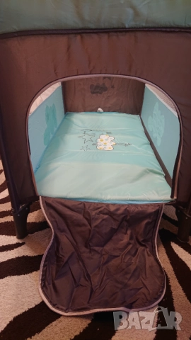 Бебешко легло кошара Мони с матрак,завивка,възглавница,комплект за преобличане, снимка 3 - Кошарки - 52183274