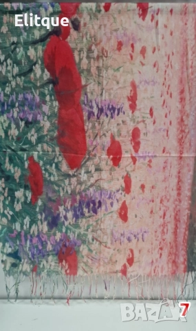 Дамски шал в различни разцветки 180/70см, снимка 6 - Шалове - 52895215