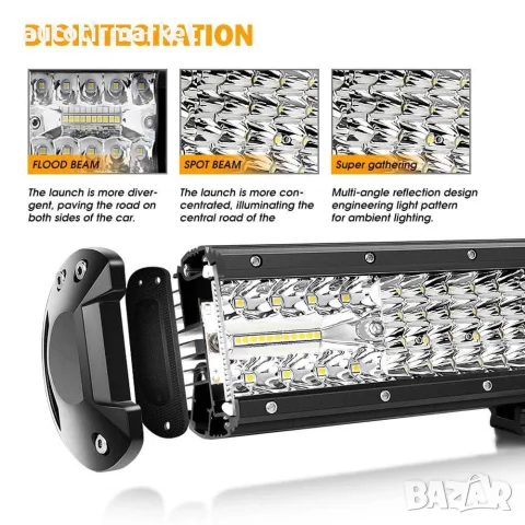 16d LED лед бар/LED bar 52см – NA458, снимка 4 - Аксесоари и консумативи - 56051561