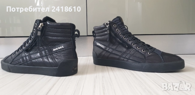 Diesel Leather Sneakers Mens Size 43/28см  ОРИГИНАЛ! Мъжки Кецове от естествена кожа!, снимка 7 - Кецове - 51880046