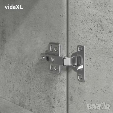 vidaXL Висок шкаф, бетонно сив, 70x35x180 см, инженерно дърво, снимка 10 - Бюфети - 56147032