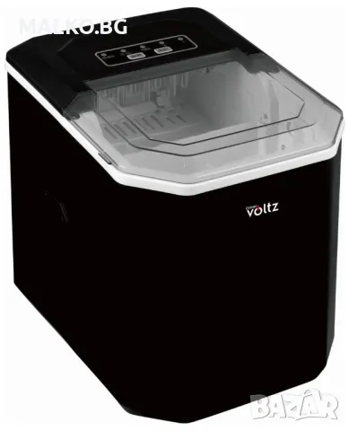 Ледогенератор Oliver Voltz OV 100W~120W, 12кг./24ч., 1.3л., Черен или Инокс, снимка 2 - Хладилници - 50004396
