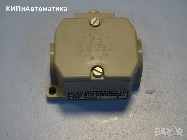 краен изключвател VEB Electroschaltgerate Robotron PWU1 Limit Switch 6A 500VAC, снимка 4 - Резервни части за машини - 47675848