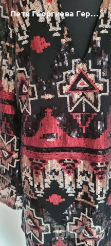 Официална рокля с пайети размер S , снимка 2 - Рокли - 52636566