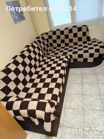 Диван ъглов и за спане 190/170 см, снимка 3 - Дивани и мека мебел - 54045249