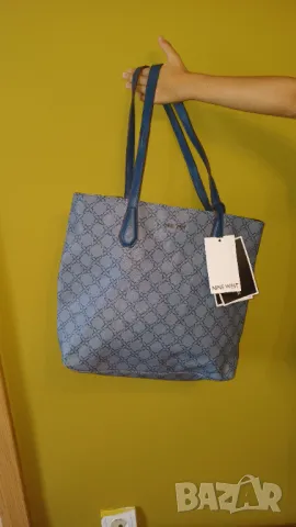 Nine west синя чанта 