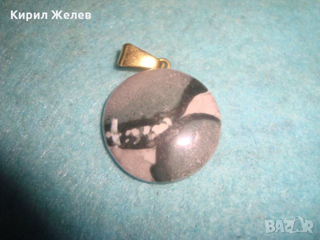 LIMOGES ВИНТИДЖ МАРКОВ ПОЗЛАТЕН ПОРЦЕЛАНОВ АРТ МЕДАЛЬОН МАРКИРАН БИЖУ УНИКАТ 25347, снимка 5 - Колиета, медальони, синджири - 35653917