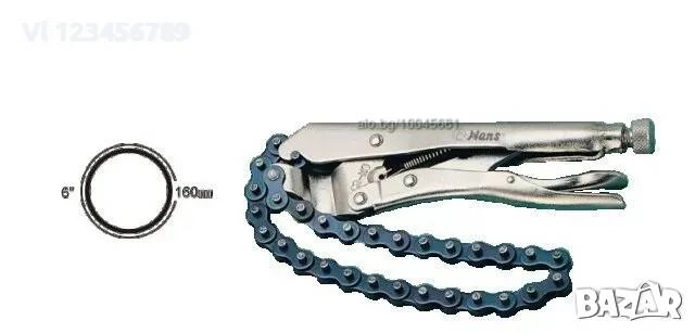 Метална стяга чирак с обват 0-70мм и работна дълбочина 65мм., снимка 2 - Клещи - 50713269