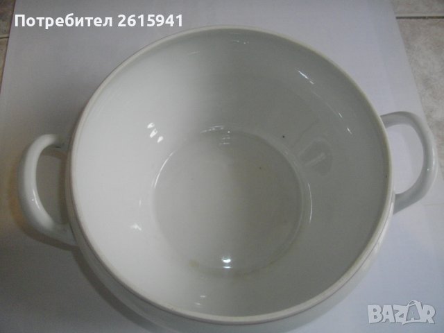 Ретро БГ от Соца-Порцеланов Супник-Голям-ф210мм-Отличен-Китка-Нови Пазар, снимка 12 - Сервизи - 39329953