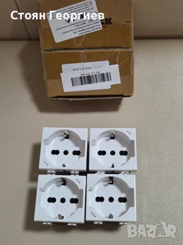 4 броя електрически контакт тип Schuko марка ELEC DOCK (модел ED-3001M)