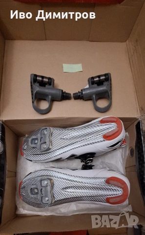 Обувки за шосейно колоездене + педали LOOK +летен екип, снимка 4 - Спортни обувки - 54008628
