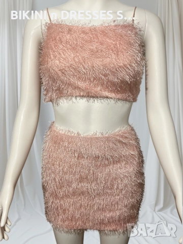 Розов комплект с ресни BARBIE TREND , снимка 7 - Корсети, бюстиета, топове - 27005658