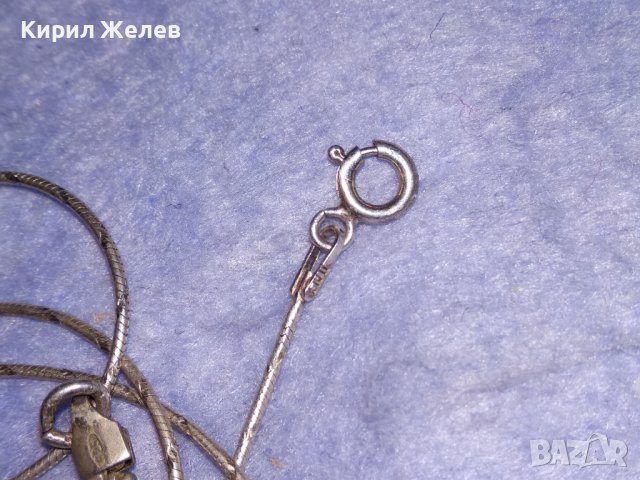 ДЕБЕЛО ПОСРЕБРЕН СРЕБЪРЕН ВИНТИДЖ АРТ МОДЕЛ КРЪСТ с ПОСРЕБРЕНА ВЕРИЖКА и ПЕЧАТИ 925 / 30840, снимка 13 - Колиета, медальони, синджири - 40552645