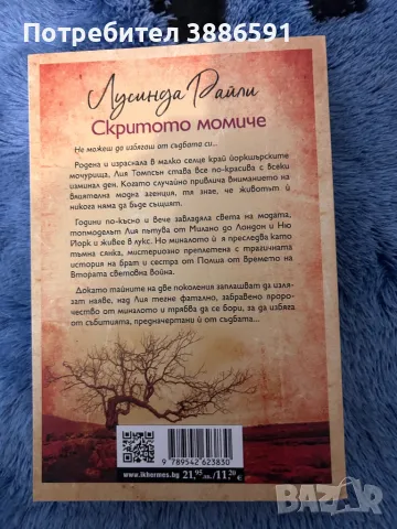 Книга “Скритото момче” Лусинда Райли, снимка 2 - Художествена литература - 47959825