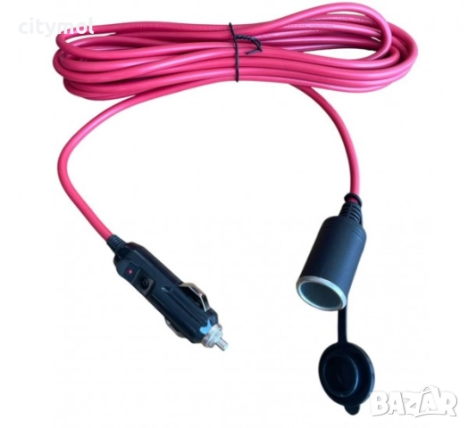 Автомобилен удължител, гнездo за запалка(ж), 3 метра, 12V/24VDC, 10A,, снимка 3 - Аксесоари и консумативи - 52287107