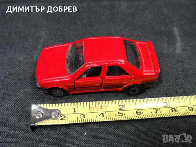 СТАРА РЕТРО МЕТАЛНА КОЛИЧКА PEUGEOT 405 MAJORETTE FRANCE, снимка 7 - Колекции - 53151641