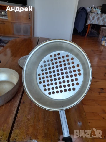 Стар алуминиев тиган #5, снимка 3 - Други ценни предмети - 50978577