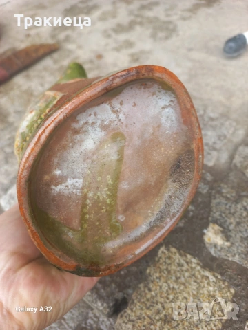 СТАРА ГЛИНЕНА КАНА КРОНДИР, снимка 6 - Антикварни и старинни предмети - 54013701