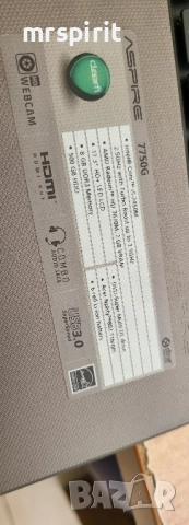 Acer Aspire 7750g, 17'3HD LED, 2gb Video card, снимка 4 - Лаптопи за игри - 51542942