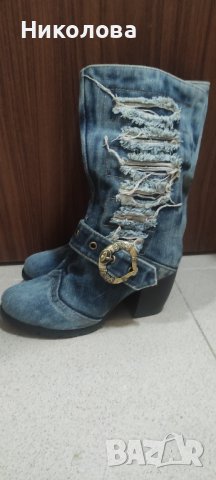 Дамски дънкови боти 
