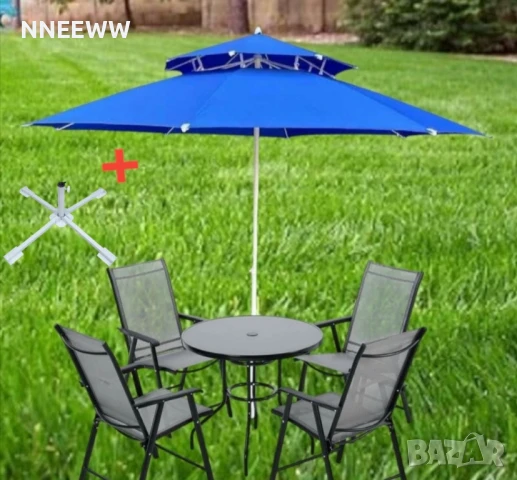 Стойка за градински чадър , снимка 3 - Градински мебели, декорация  - 51033882