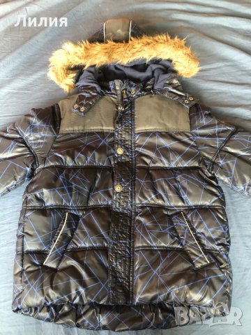 Момчешко яке Tom Tailor, размер S, с пух на качулката, снимка 2 - Детски якета и елеци - 31542687