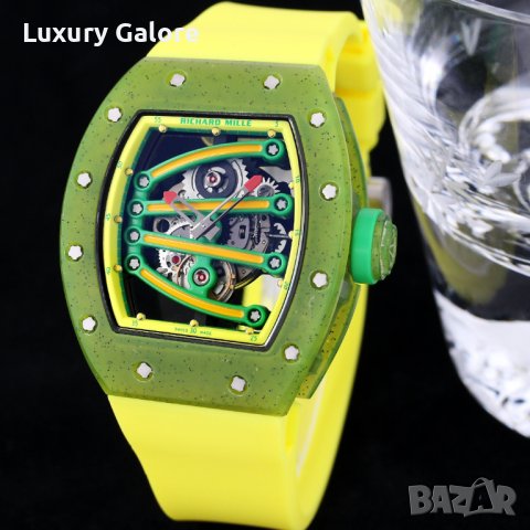 Мъжки часовник Richard Mille Green Lizard с автоматичен механизъм, снимка 3 - Мъжки - 36755003
