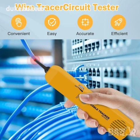 Тестер за кабели и трасета, детектор за прекъсване, генератор на тон, line finder, снимка 4 - Друга електроника - 53095957