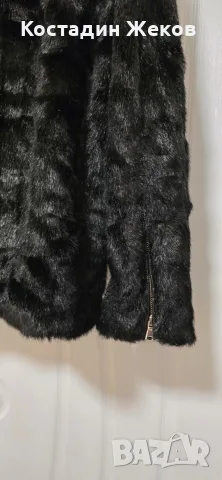 Ново . Дамско пухено палто. ZARA WOMAN. , снимка 4 - Палта, манта - 56247527