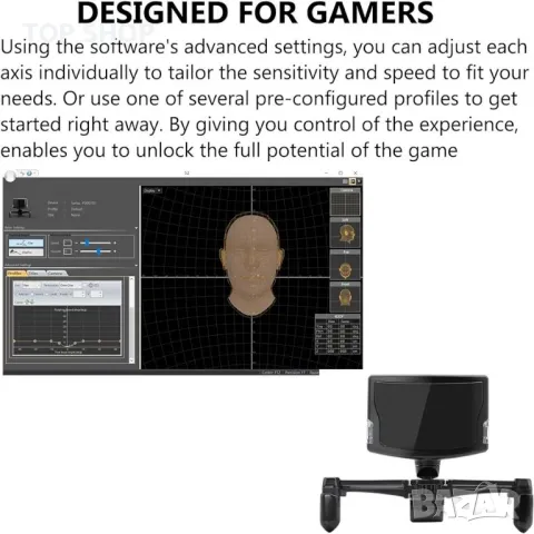 Проследяване на зрението на главата за TrackNP 5 6DOF Система за проследяване на главата Gaming, снимка 5 - Гедорета - 48737112
