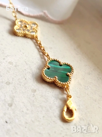 Дамска гривна Van Cleef & Arpels VCA Vintage Alhambra, снимка 9 - Гривни - 45312615