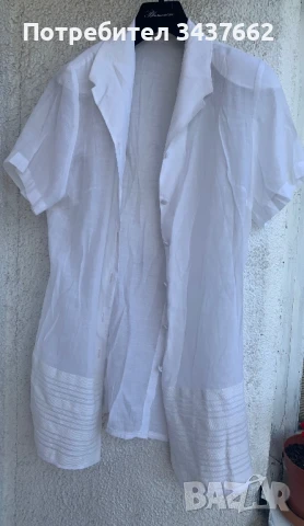 Рокля+ сако  100 % лен , снимка 4 - Рокли - 50743522