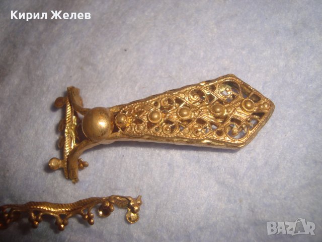 ФИЛИГРАННИ БРОНЗОВИ ОРНАМЕНТИРАНИ ЕЛЕМЕНТИ с ПОЗЛАТА от СТАРО РЕТРО ОГЛЕДАЛЦЕ За РЕСТАВРАЦИЯ 32247, снимка 2 - Други ценни предмети - 38257963