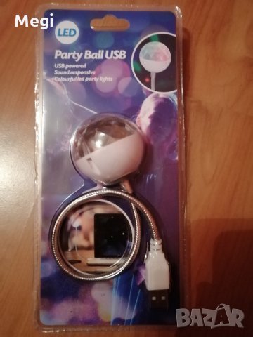 Usb,LED многоцветна светеща парти топка, снимка 2 - Други - 31049549