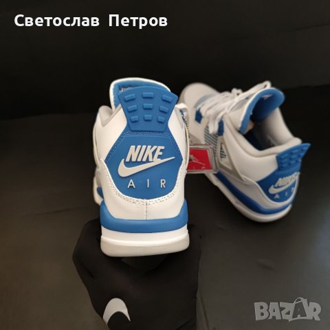 Nike Jordan 4 Retro Military Blue Найк Обувки 43 размер номер Air, снимка 7 - Кецове - 37103393