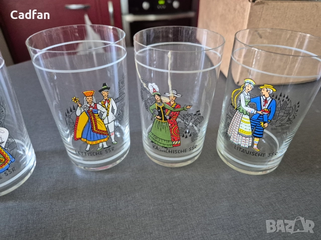 Стъклени чаши за безалкохолно/вода от ГДР, снимка 2 - Чаши - 51510940