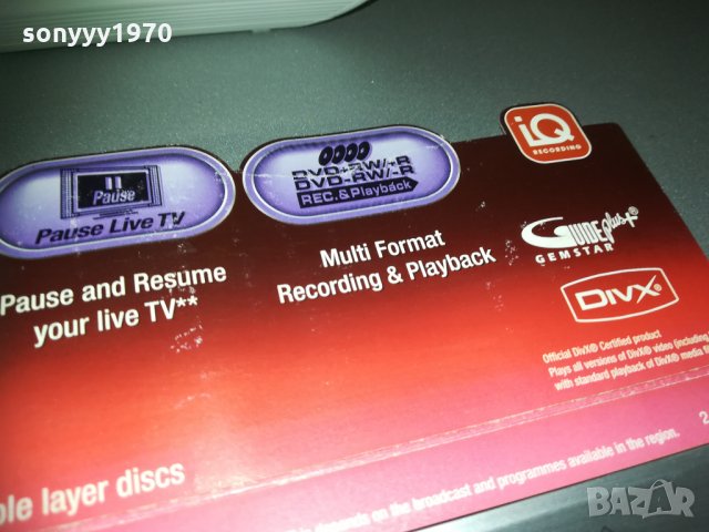 sony rdr recorder hdd/dvd+дистанционно 1111202304, снимка 6 - Плейъри, домашно кино, прожектори - 30757273