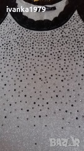 Празничен топ ламе и камъни Destello S/ Xs, снимка 4 - Корсети, бюстиета, топове - 39107028