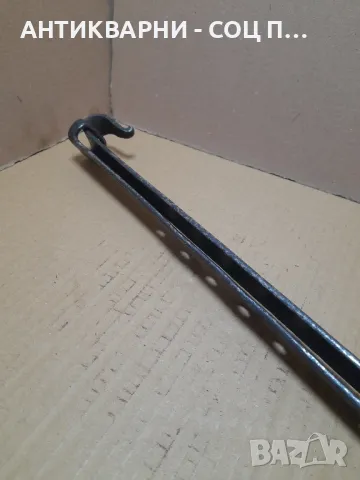 Соц Стара Ръчно Кована Кука За Закачане На Менци Араний., снимка 6 - Антикварни и старинни предмети - 48935559