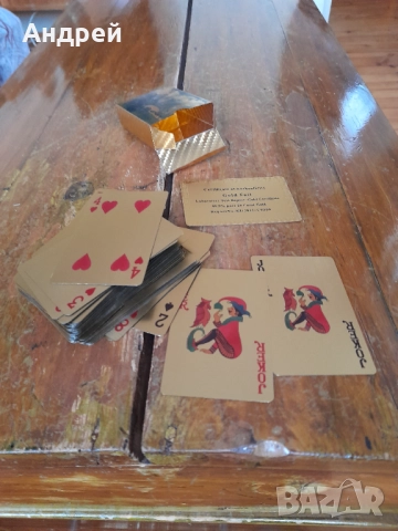 Карти за игра 24K Gold Foil , снимка 7 - Други ценни предмети - 52079526